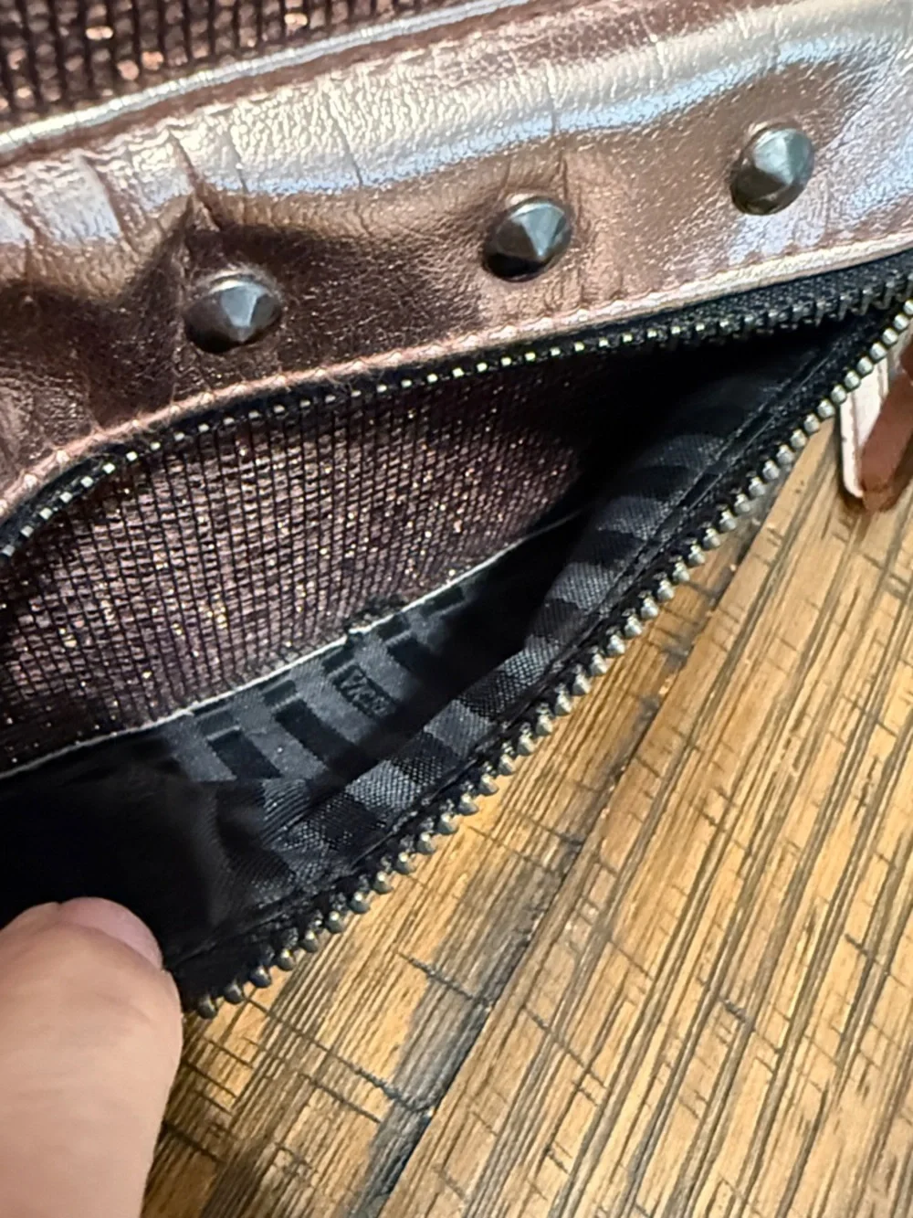 Victoria's Secret Sparkling Rose Gold Mini Backpack - Picture 8 of 8